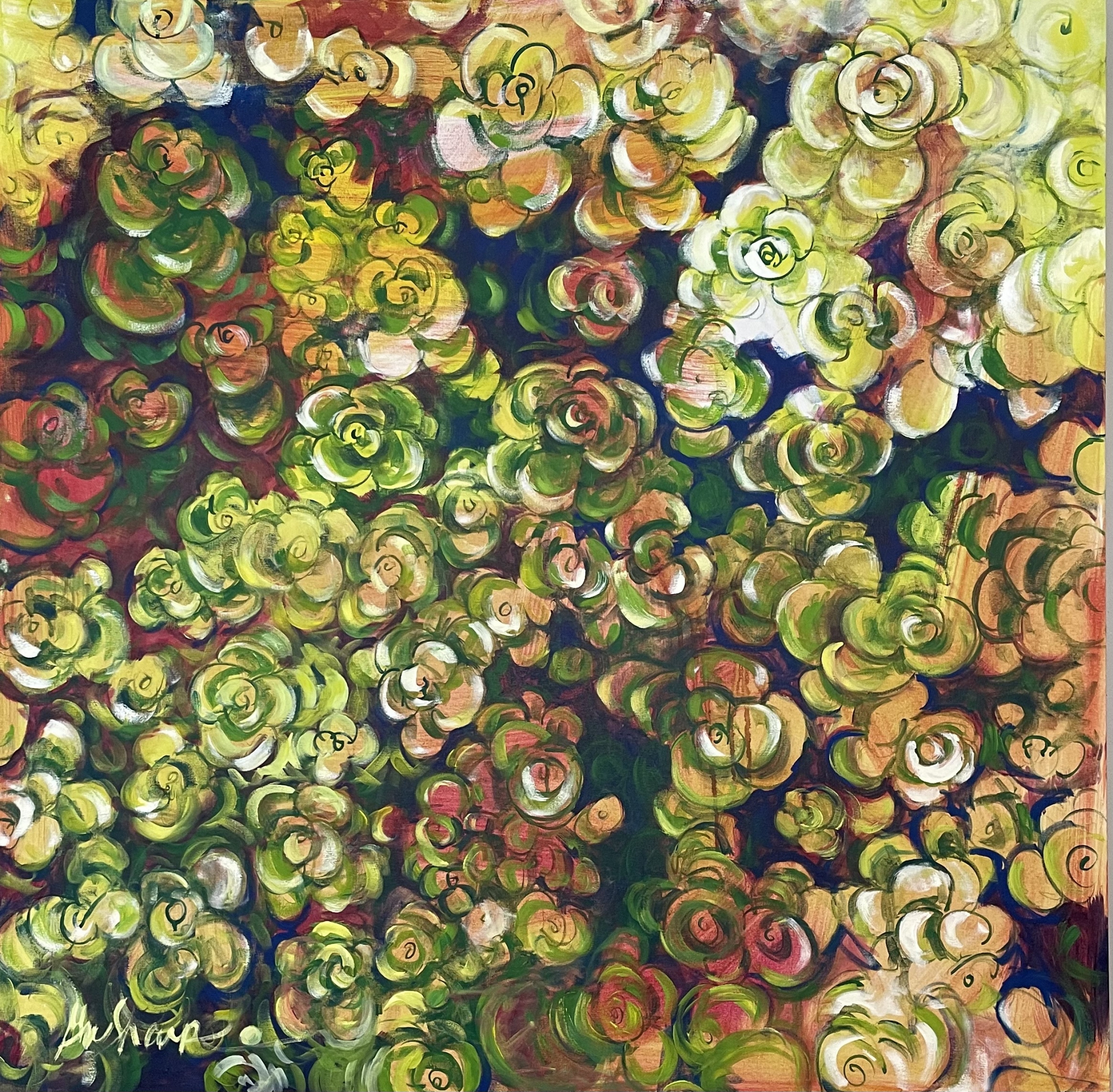 Click here to view Curly Swirly Ground Cover by Grace W Sharpe